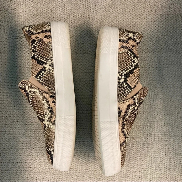 KATE SPADE Sz 10 Ginger Snake Skin Pattern Skater-style Slip-on Sneakers - Picture 4 of 8